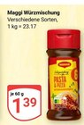 Würzmischung im Angebot bei GLOBUS in Altenburg Würzmischung Angebote von Maggi bei GLOBUS Altenburg für 1,39 €