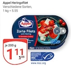 Heringsfilet im Angebot bei GLOBUS in Erlangen Heringsfilet Angebote von Appel bei GLOBUS Erlangen für 1,11 €