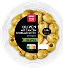 Aktuelles Oliven mit ganzen Knoblauchzehen Angebot bei REWE in Bonn ab 2,29 €