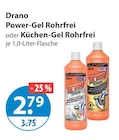 Power-Gel Rohrfrei im V-Markt Prospekt Power-Gel Rohrfrei von Drano im aktuellen V-Markt Prospekt für 2,79 €