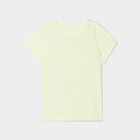 T-shirt manches courtes jaune fluo fille en promo chez La Halle T-shirt manches courtes jaune fluo fille dans le catalogue La Halle