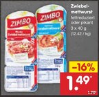 Aktuelles Zwiebelmettwurst Angebot bei Netto Marken-Discount in Duisburg ab 1,49 €