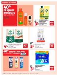 Prix et réduction Gel Douche dans le prospectus Auchan Hypermarché en cours Offre Gel Douche dans le catalogue Auchan Hypermarché du moment à la page 48