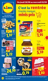 Catalogue Lidl en cours à Vandœuvre-lès-Nancy, "C'est la rentrée Grandes marques minis prix", Page 1