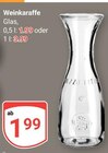 Weinkaraffe im Angebot bei GLOBUS in Siegen Weinkaraffe Angebote bei GLOBUS Siegen für 1,99 €