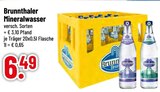 Brunnthaler Mineralwasser bei Trinkgut im Simbach Prospekt für 6,49 €