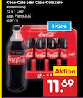 Coca-Cola oder Coca-Cola Zero Angebote von Coca-Cola bei Netto Marken-Discount Staßfurt für 11,69 €
