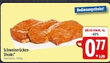 Schweinerücken-Steaks im Angebot bei EDEKA in Ravensburg Schweinerücken-Steaks Angebote bei EDEKA Ravensburg für 0,77 €