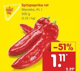 Spitzpaprika rot Angebote von Markttag bei Netto Marken-Discount Hürth für 1,11 €