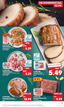 Rindfleisch im Kaufland Prospekt "Aktuelle Angebote" mit 54 Seiten (Augsburg)