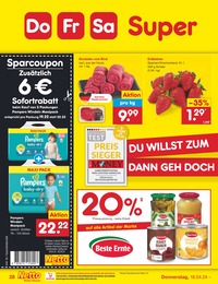 Erdbeeren Angebot im aktuellen Netto Marken-Discount Prospekt auf Seite 34