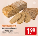 Marktbäckerei Karottenmehrkorn- oder Dinkel-Brot Angebote bei famila Nordost Celle für 1,99 €