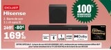 Barre de son 3.1 ch sans fil - HISENSE - But Barre de son 3.1 ch sans fil - HISENSE à 169,99 € dans le catalogue But