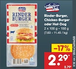 Rinder-Burger von American Style für 2,29 € bei Netto Marken-Discount im Angebot Rinder-Burger von American Style im aktuellen Netto Marken-Discount Prospekt