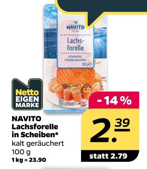 Lachsforelle in Scheiben