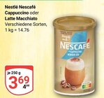 Nescafé Cappuccino im Angebot bei GLOBUS in Kempen Nescafé Cappuccino Angebote von Nestlé bei GLOBUS Kempen für 3,69 €