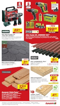 Bohrmaschine im toom Baumarkt Prospekt "Respekt, wer's selber macht." mit 22 Seiten (Cottbus)
