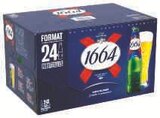 Bière blonde 5,5° - 1664 - Super U à Livry-Gargan Bière blonde 5,5° - 1664 en promo chez Super U Livry-Gargan à 10,76 €