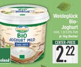 Aktuelles Bio-Joghurt Angebot bei E center in Regensburg ab 2,22 €