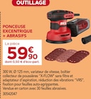 Promo Ponceuse excentrique + abrasifs à 59,90 € dans le catalogue Gedimat à Levallois-Perret