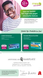 mea - meine apotheke Prospekt für Braunschweig: "Unsere Juni-Angebote", 4 Seiten, 01.06.2025 - 30.06.2025