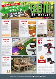 Baumärkte Prospekt von BBM Baumarkt Stuhr BBM Baumarkt Prospekt: "So schön kann Baumarkt sein", 16 Seiten, 12.04.2026 - 18.04.2026