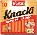 KNACKI SAUCISSES 100% PUR PORC à Netto dans Mantry