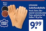 Lederhandschuhe im ALDI SÜD Prospekt Lederhandschuhe von UP2FASHION im aktuellen ALDI SÜD Prospekt für 9,99 €