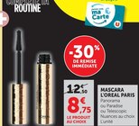 Mascara - L'OREAL PARIS - Super U à Aubervilliers Mascara - L'OREAL PARIS en promo chez Super U Aubervilliers à 8,75 €