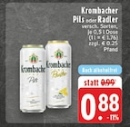 Pils im Angebot bei E center in Altena Pils Angebote von Krombacher bei E center Altena für 0,88 €