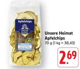 Apfelchips im Angebot bei EDEKA in Ulm Apfelchips Angebote von Unsere Heimat bei EDEKA Ulm für 2,69 €