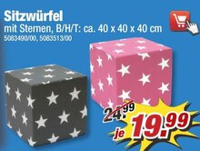 Sitzwürfel bei POCO in Aachen Sitzwürfel im Angebot bei POCO Aachen für 19,99 €