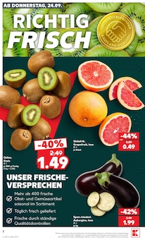 Kiwi im Kaufland Prospekt "EXTRA-ANGEBOTE" mit 8 Seiten (Duisburg)
