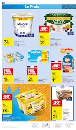 Prix et réduction Danone dans le prospectus Carrefour Market en cours Offre Danone dans le catalogue Carrefour Market du moment à la page 34
