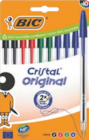 10 Stylos à bille Cristal - BIC - Aldi 10 Stylos à bille Cristal - BIC à 1,79 € dans le catalogue Aldi