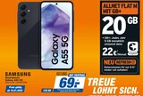 Smartphone Galaxy A55 5G bei expert im Zimmern Prospekt für 69,00 €