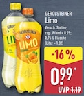 Limo von GEROLSTEINER für 0,99 € bei ALDI Nord im Angebot Limo von GEROLSTEINER im aktuellen ALDI Nord Prospekt