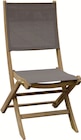 Chaise pliante teck en promo chez Intermarché Hyper Angers à 44,99 €