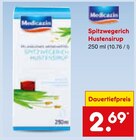 Spitzwegerich Hustensirup Angebote von Medicasin bei Netto Marken-Discount Krefeld für 2,69 €
