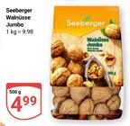 Walnüsse Jumbo im Angebot bei GLOBUS in Mannheim Walnüsse Jumbo Angebote von Seeberger bei GLOBUS Mannheim für 4,99 €