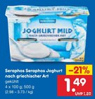 Joghurt nach griechischer Art im Angebot bei Netto Marken-Discount in Neunkirchen Joghurt nach griechischer Art Angebote von Seraphos bei Netto Marken-Discount Neunkirchen für 1,49 €