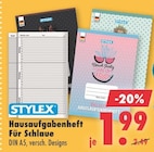 Hausaufgabenheft von STYLEX im aktuellen Mäc-Geiz Prospekt