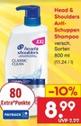 Anti-Schuppen Shampoo Classic Clean Angebote von Head & Shoulders bei Netto Marken-Discount Hildesheim für 8,99 €