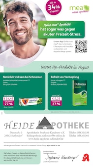 Aktueller mea - meine apotheke Prospekt (Suhlendorf, 4 Seiten zum blättern mea - meine apotheke Prospekt Unsere August-Angebote mit 4 Seiten