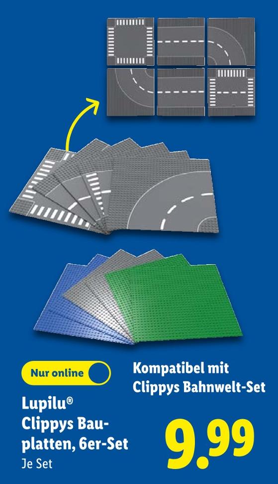 Clippys Bauplatten, 6er-Set