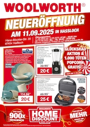 Woolworth Prospekt für Wachenheim mit 8} Seiten Woolworth Prospekt für Wachenheim: "NEUERÖFFNUNG IN HASSLOCH", 8 Seiten, 11.09.2025 - 11.09.2025