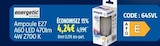 Ampoule E27 A60 LED 470lm 4W 2700 K - ENERGETIC en promo chez Screwfix Argenteuil à 4,24 €