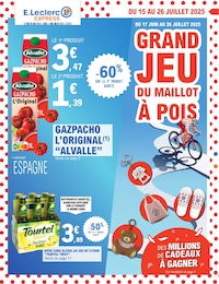 Prospectus Supermarchés E.Leclerc en cours, E.LECLERC EXPRESS, 12 pages, 15/07/2025 - 26/07/2025 Catalogue Supermarchés E.Leclerc en cours à Desvres et alentours, E.LECLERC EXPRESS, 12 pages, 15/07/2025 - 26/07/2025