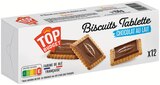 Biscuits tablette chocolat au lait - TOP BUDGET - Intermarché Super à Gap Biscuits tablette chocolat au lait - TOP BUDGET en promo chez Intermarché Super Gap à 0,98 €