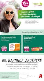 mea - meine apotheke Prospekt für Duisburg: "Unsere Juli-Angebote", 4 Seiten, 01.07.2025 - 31.07.2025